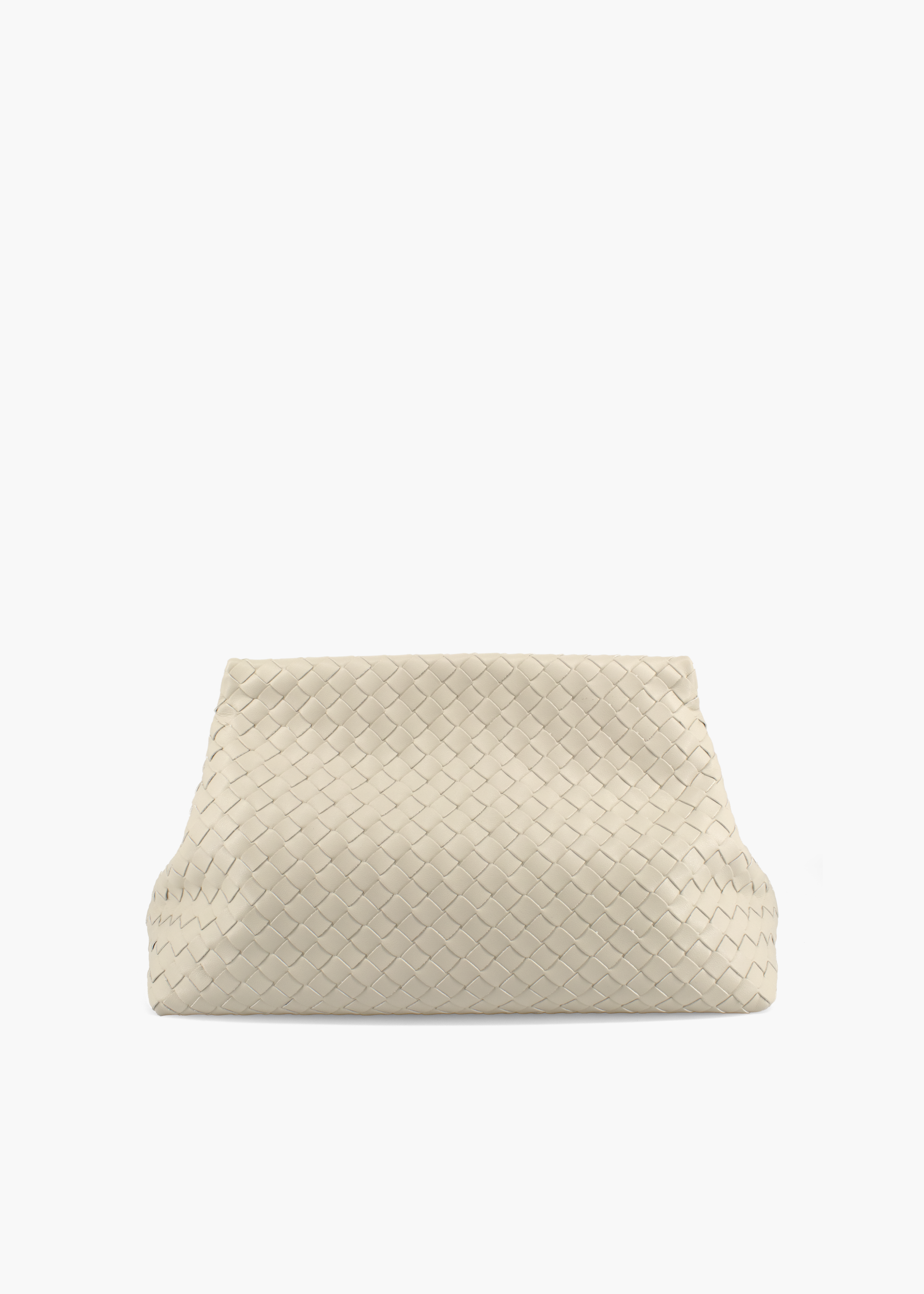Le Ore Twist Clutch Beige