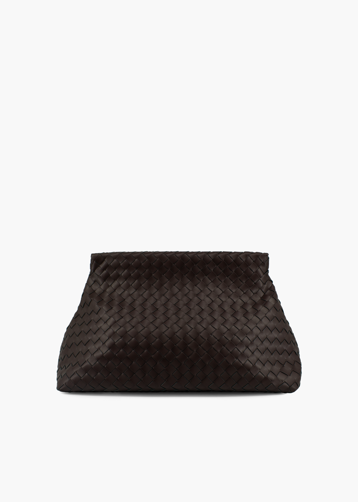 Le Ore Twist Clutch Espresso