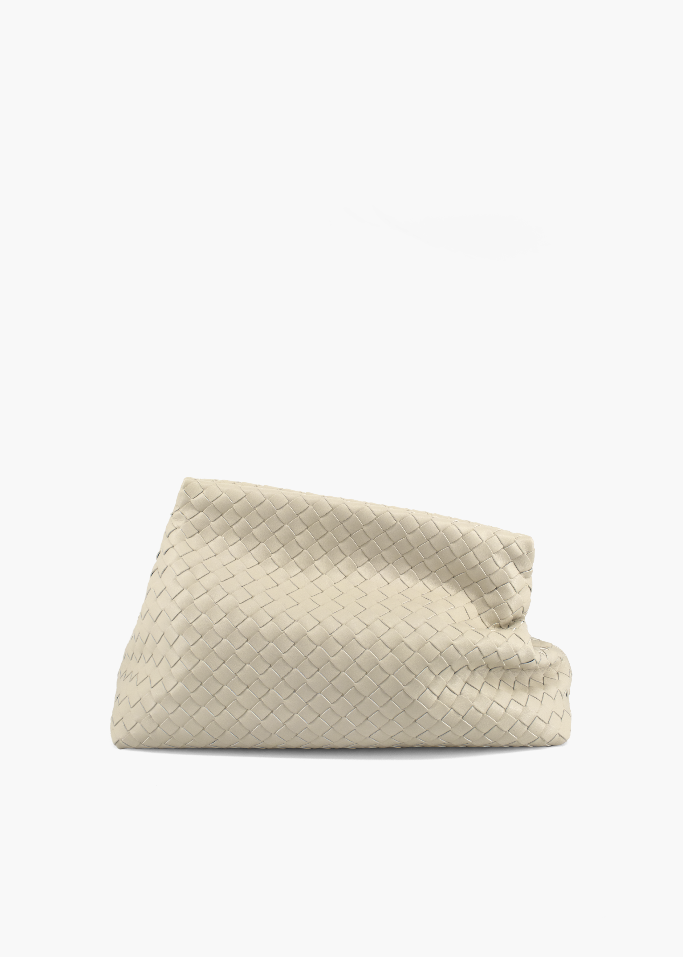 Le Ore Twist Clutch Beige 