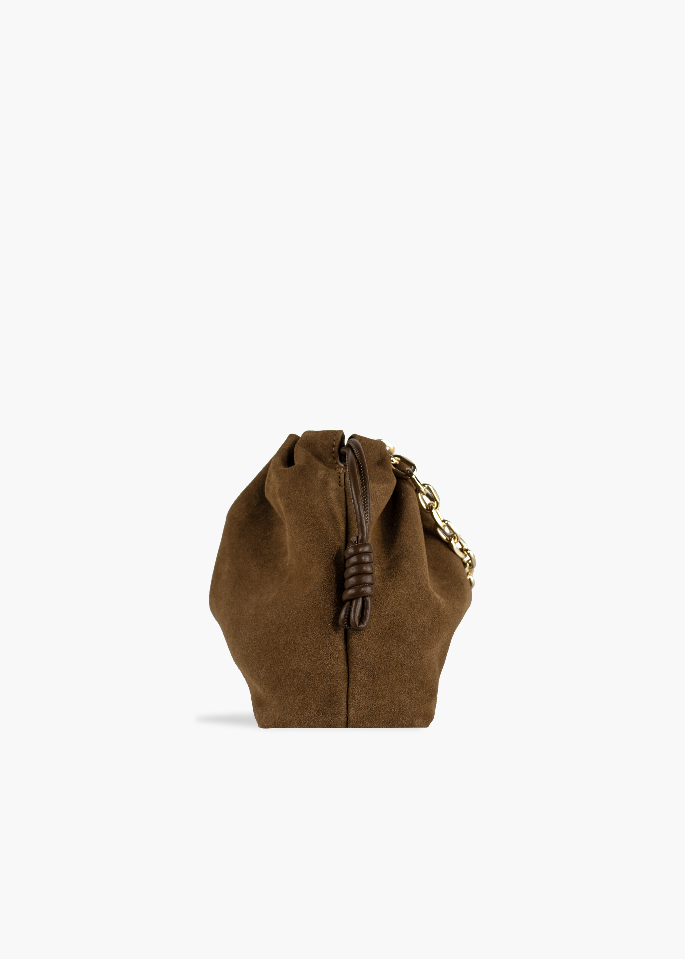 Pouch "Stand By Me Pouch Medium" Suede Coffee Brown 