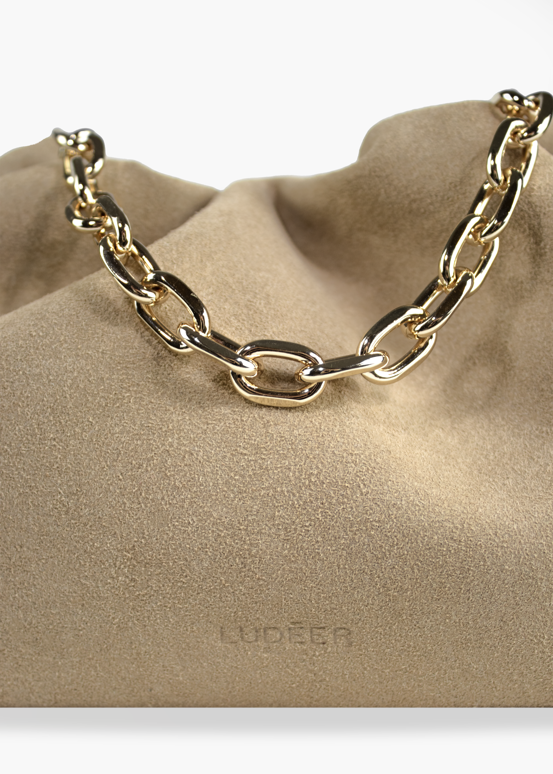 Stand By Me Pouch Medium Suede Sand 